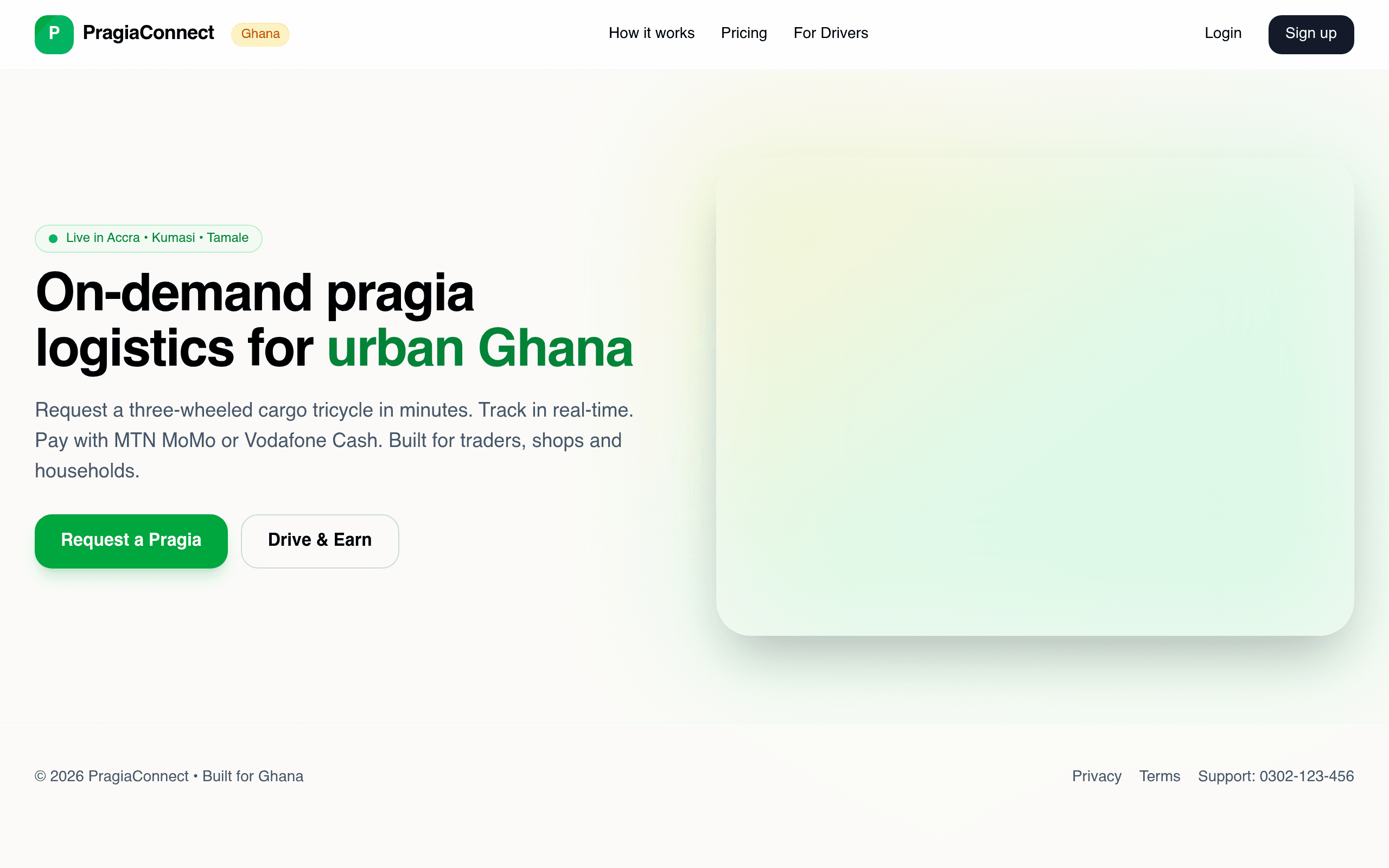 Pragia Connect project screenshot